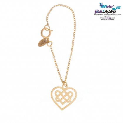 Gold Watch Pendant - Heart Design-MW0306